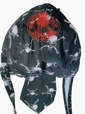 Hav A Danna Skull Print Bandana Headwrap Wheatland Music Festival Durag Biker